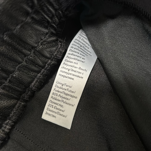 SPANX black faux leather shaping jogger S - Picture 5 of 7